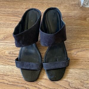 WOMENS CALVIN KLEIN BLACK SANDALS SIZE 6.5👡🖤